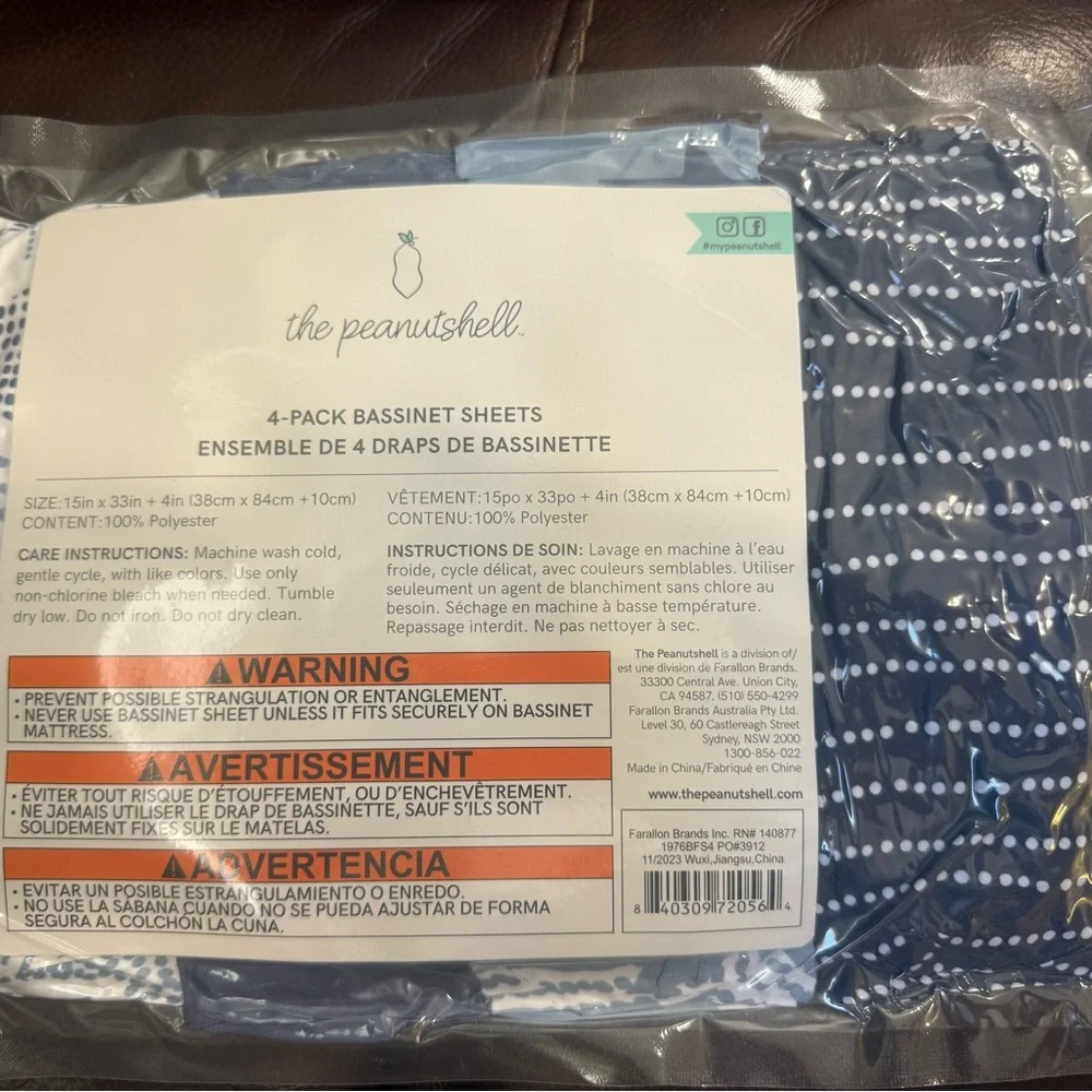 Navy Blue Mattress Cover by the Peanutshell